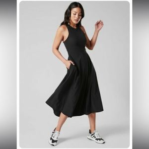 Athletic Winona Midi Support Dress Black Size XL